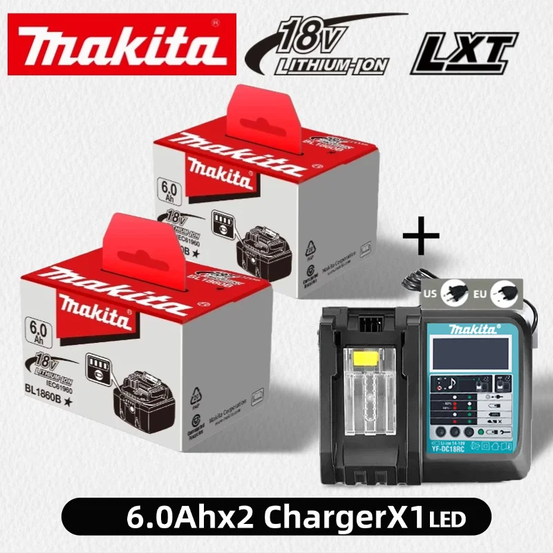 Оригинальный аккумулятор Makita 18 В, 6000 мАч, замена аккумулятора для беспроводного инструмента Makita BL1840 BL1850 BL1830
Оригинальный аккумулятор Makita 18 В, 6000 мАч, замена аккумулятора для беспроводного инструмента Makita BL1840 BL1850 BL1830