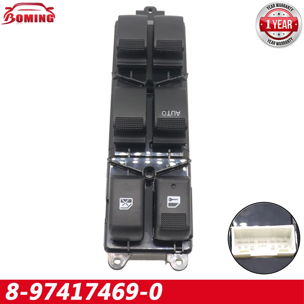 New Car Left Power Master Window Switch 8-97417469-0 8974174690 94728492 Fits For Isuzu D-MAX Mu-X Fit For Holden Colorado Black
New Car Left Power Master Window Switch 8-97417469-0 8974174690 94728492 Fits For Isuzu D-MAX Mu-X Fit For Holden Colorado Black