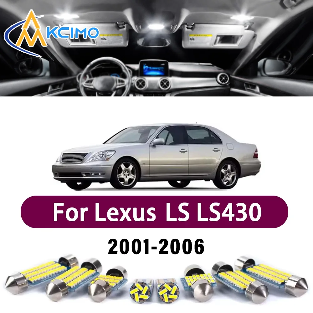 Error Free LED Interior Light Kit for Lexus LS LS430 2001-2006 Premium Bright Dome Trunk Mirror Reading Lamps Canbus
Error Free LED Interior Light Kit for Lexus LS LS430 2001-2006 Premium Bright Dome Trunk Mirror Reading Lamps Canbus