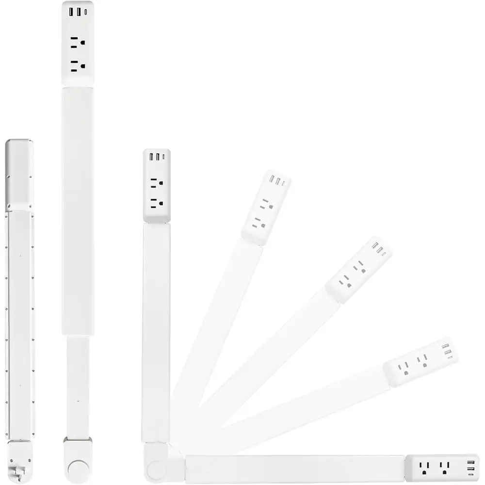 Adjustable Power Strip with 2 USB-A, 1 USB-C, and 2 AC Outlets, Extends 22-34, 180° Rotation, Reach Hard-to-Access Outlets
Adjustable Power Strip with 2 USB-A, 1 USB-C, and 2 AC Outlets, Extends 22-34, 180° Rotation, Reach Hard-to-Access Outlets