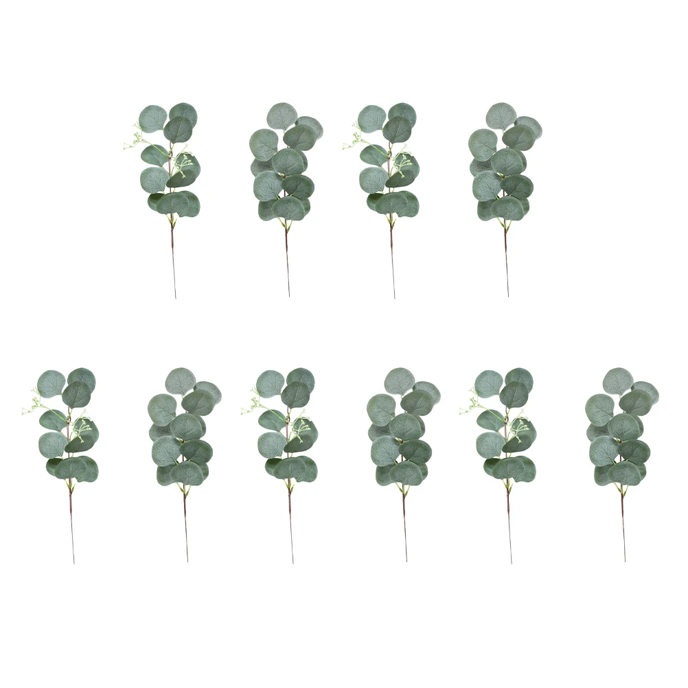 10pcs Artificial Eucalyptus Leaves Silk Flowers Home Wedding Plants Green foliage Arrangement Accessories
10pcs Artificial Eucalyptus Leaves Silk Flowers Home Wedding Plants Green foliage Arrangement Accessories