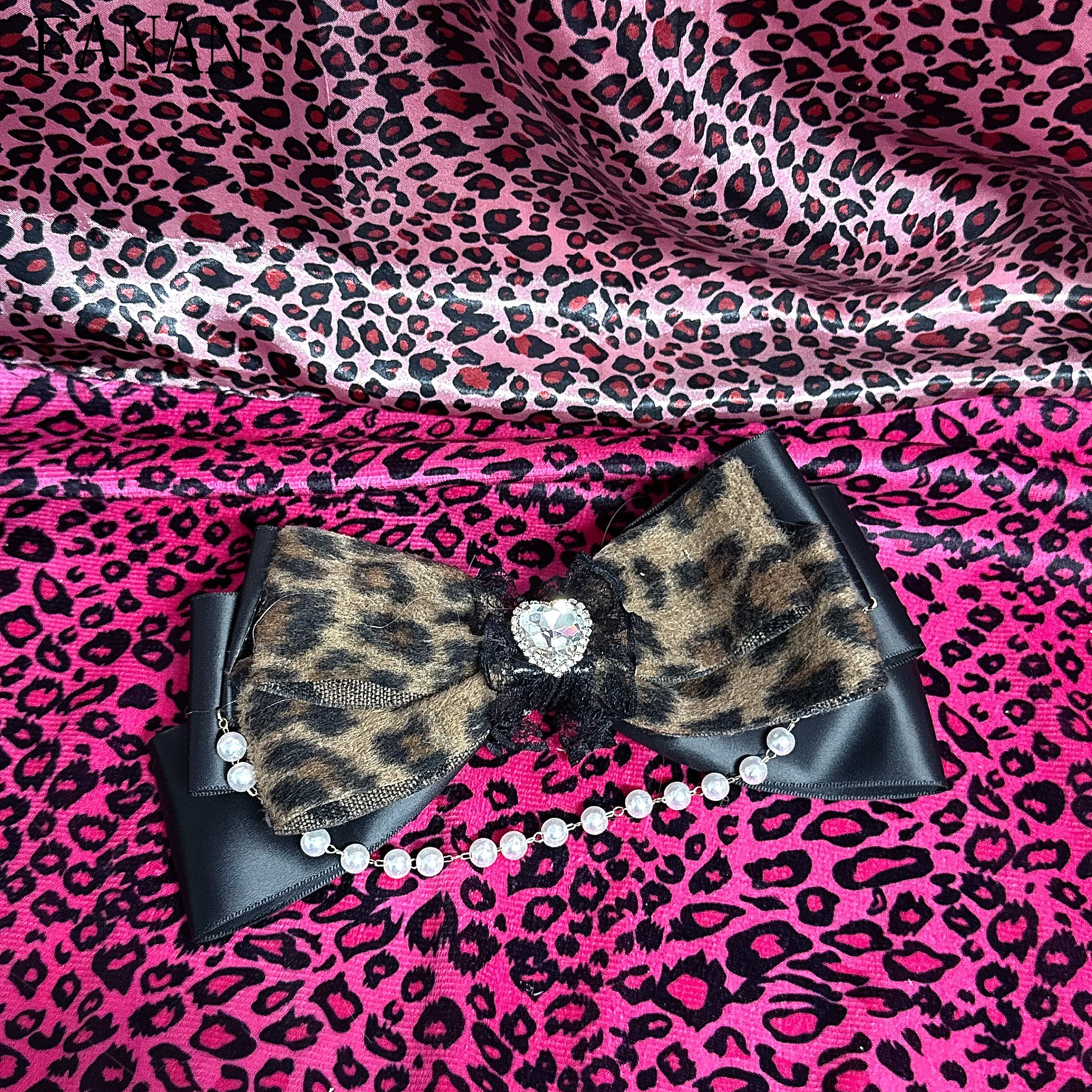 Lolita Style Leopard Print Hair Accessories Women Lace Bows New Headwear Sweet and Cute Hairpin Kawaii Hair Clips for Girls
Lolita Style Leopard Print Hair Accessories Women Lace Bows New Headwear Sweet and Cute Hairpin Kawaii Hair Clips for Girls