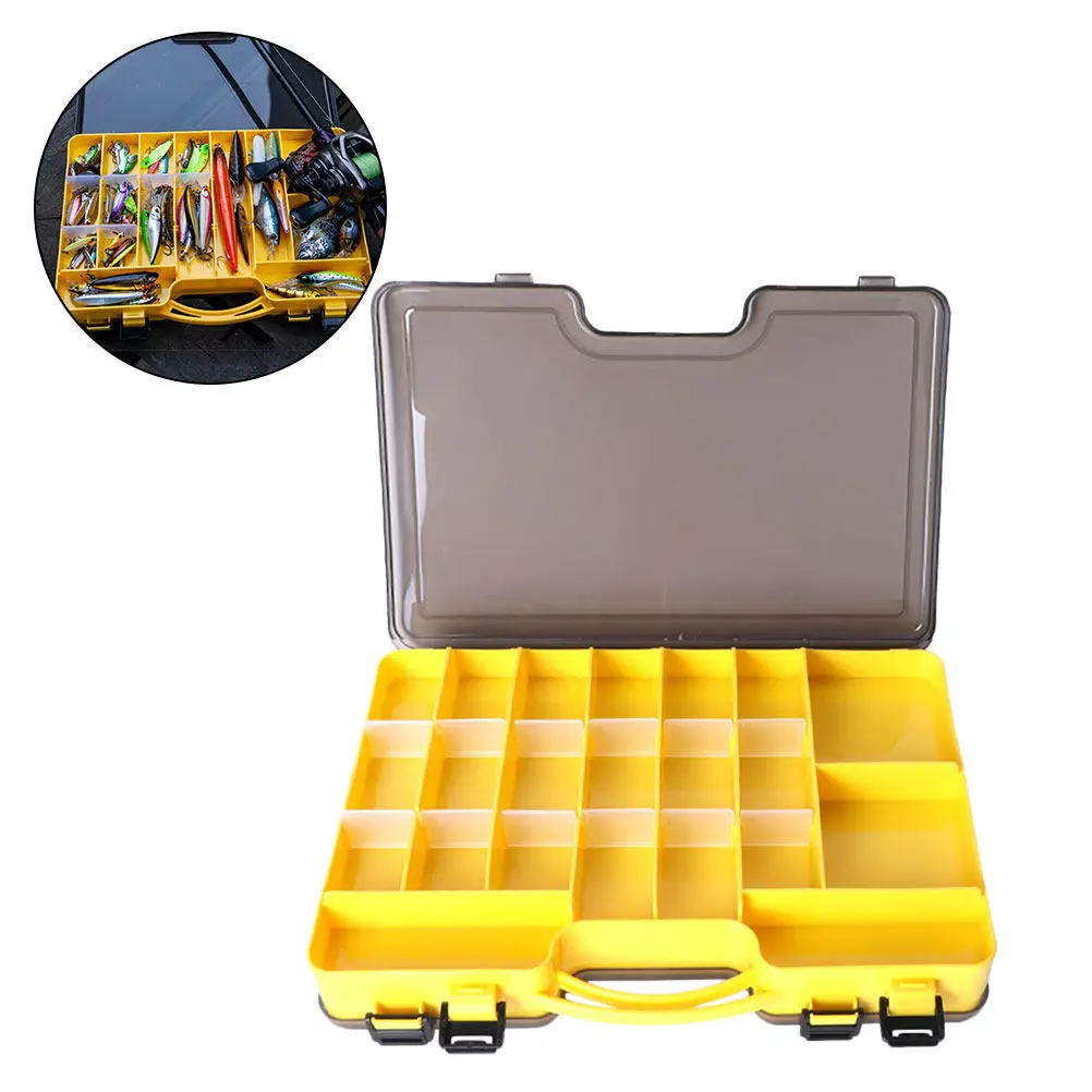 1pcs Fishing Lure Box Organizer Yellow Lightweight Portable Bait Storage Case For Outdoor Fishing Accessories Bait Box
1pcs Fishing Lure Box Organizer Yellow Lightweight Portable Bait Storage Case For Outdoor Fishing Accessories Bait Box