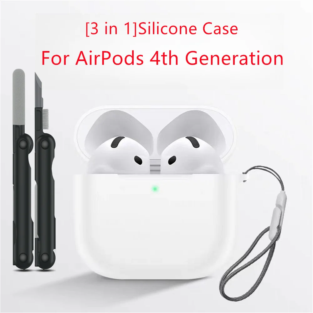 2024 New For AirPods 4 Case and AirPods 4 with Active Noise Cancellation Case (2024) Silicone Case with KeyChain&cleaning kit
2024 New For AirPods 4 Case and AirPods 4 with Active Noise Cancellation Case (2024) Silicone Case with KeyChain&cleaning kit