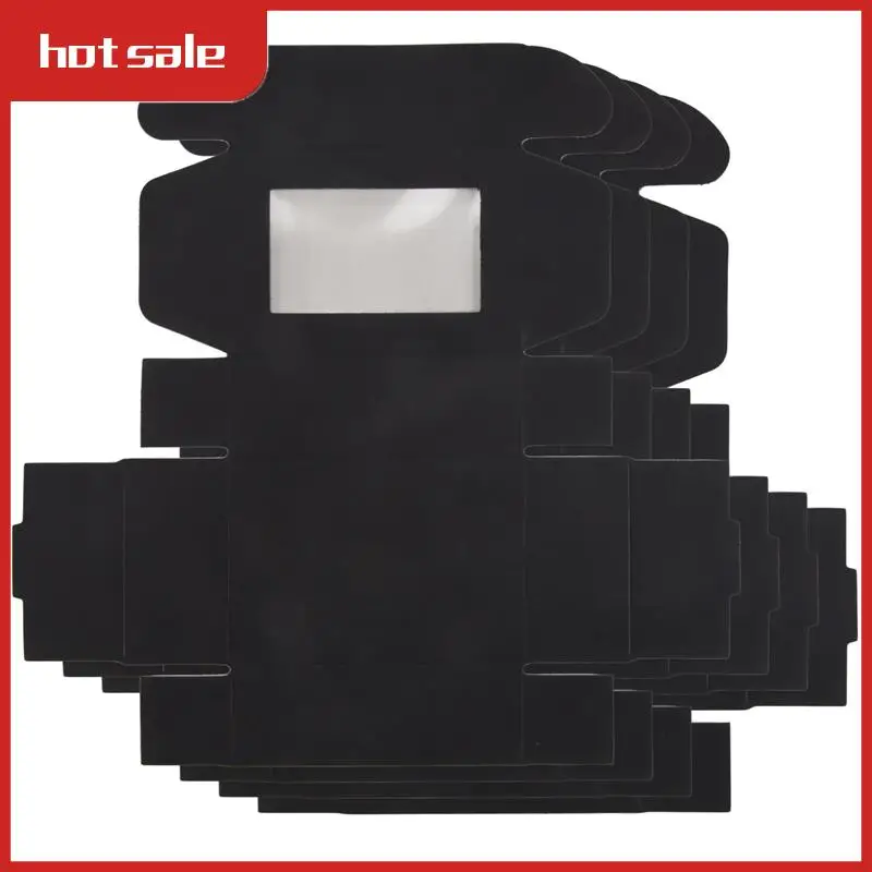 A21I-50 Pcs Mini Kraft Paper Box With Window Present Packaging Box Treat Box For Homemade Soap Treat Bakery Candy (Black)
A21I-50 Pcs Mini Kraft Paper Box With Window Present Packaging Box Treat Box For Homemade Soap Treat Bakery Candy (Black)
