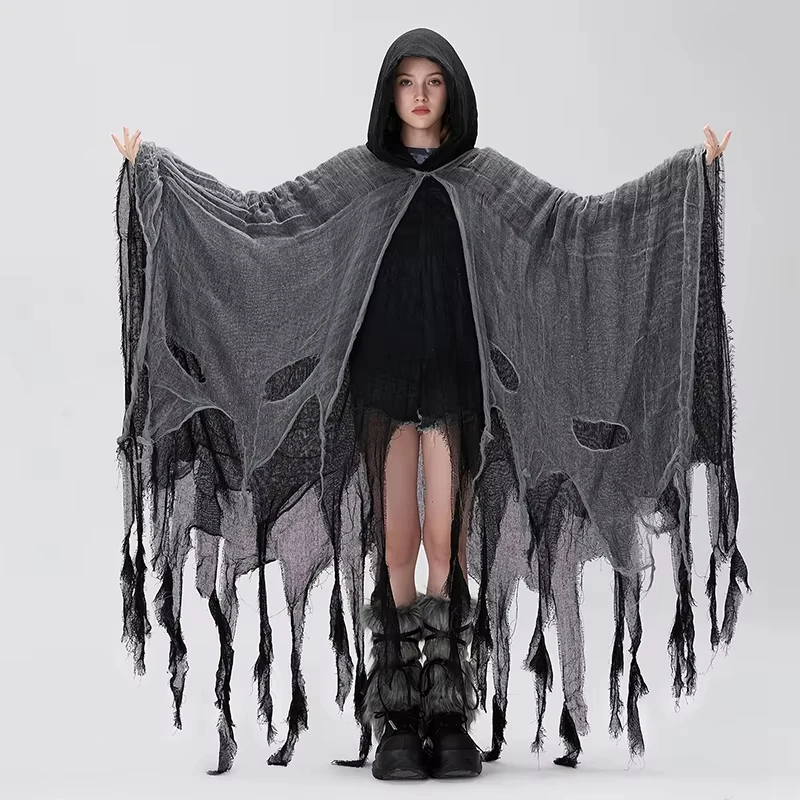 Halloween Cloak Cosplay Costume Unisex Gothic Horror Black Hooded Robe Halloween Masquerade Costume Day Of The Dead Party Props
Halloween Cloak Cosplay Costume Unisex Gothic Horror Black Hooded Robe Halloween Masquerade Costume Day Of The Dead Party Props