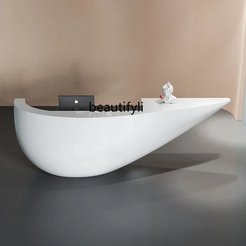 smt03 SS newFront Desk Paint Modern Reception Desk Beauty Salon Cashier Fashion Personality Fiberglass Bar Counter
smt03 SS newFront Desk Paint Modern Reception Desk Beauty Salon Cashier Fashion Personality Fiberglass Bar Counter