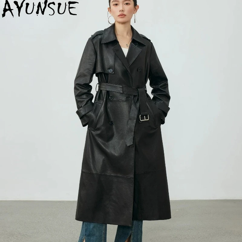 AYUSNUE Real Leather Jacket Women Spring Autumn Clothes Natural Sheepskin Coat Long Trench Coats for Woman New Jaqueta De Couro
AYUSNUE Real Leather Jacket Women Spring Autumn Clothes Natural Sheepskin Coat Long Trench Coats for Woman New Jaqueta De Couro