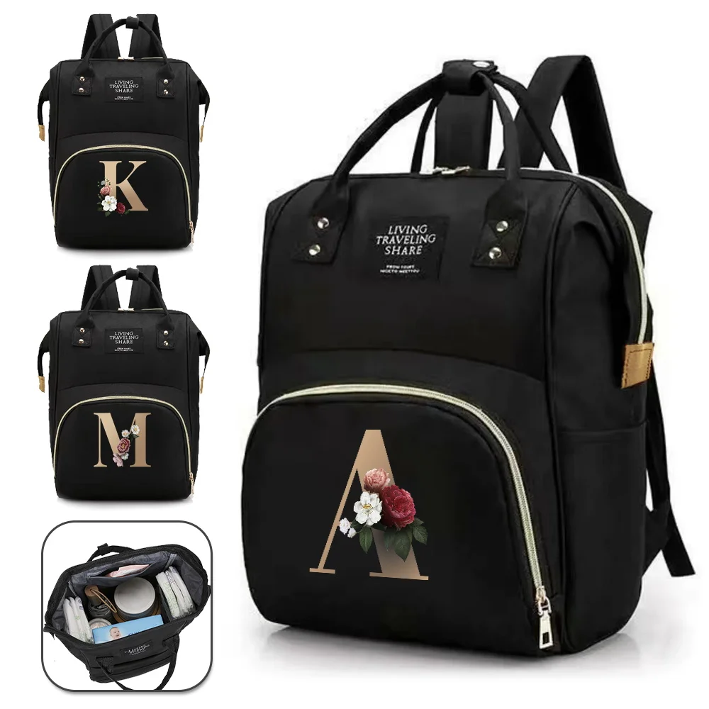 Mummy Bag Multi-Function Infant Diapers Bags Waterproof Lightweight Gold Printing Series Outdoor Lightweight Travel Bags
Mummy Bag Multi-Function Infant Diapers Bags Waterproof Lightweight Gold Printing Series Outdoor Lightweight Travel Bags