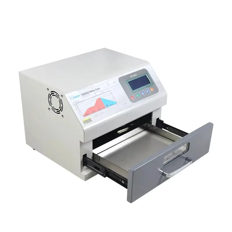 RF-A500 3600W Reflow Soldering Machine 500x400mm Automatic Pcb Soldering IC Heating Smt Reflow Oven for PCB SMD Welding
RF-A500 3600W Reflow Soldering Machine 500x400mm Automatic Pcb Soldering IC Heating Smt Reflow Oven for PCB SMD Welding