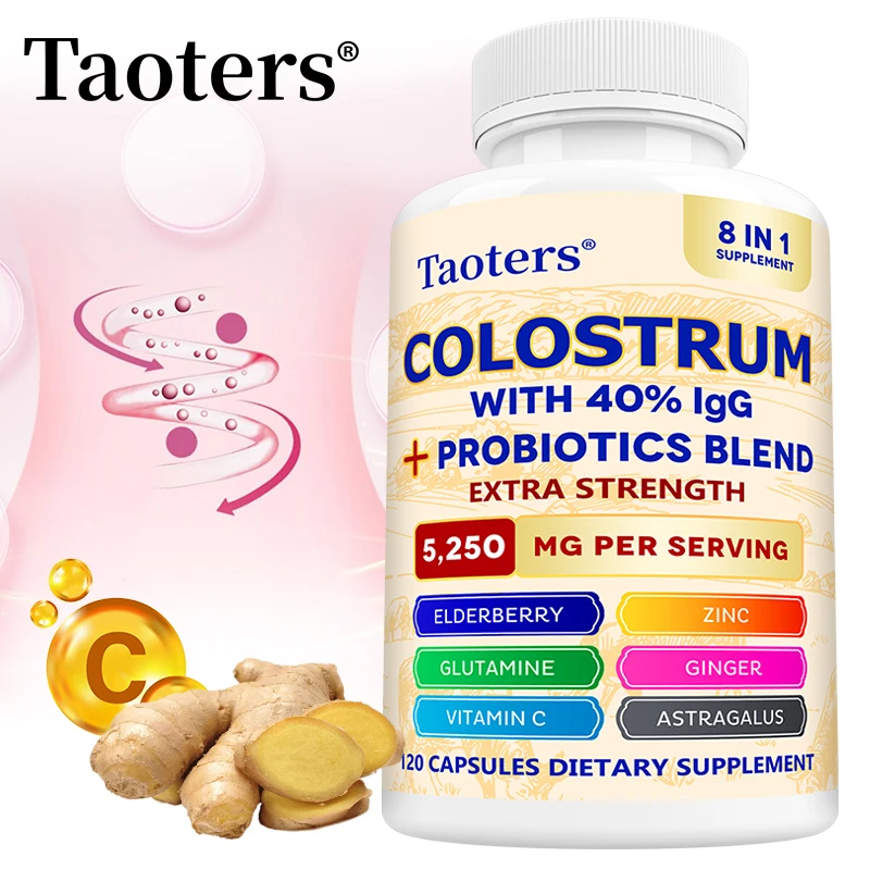 Colostrum Supplement, Contains 40% IgG + Probiotic Mixture, Support Gut, Muscle & Immune Health, Boost Immunity, for Men & Women
Colostrum Supplement, Contains 40% IgG + Probiotic Mixture, Support Gut, Muscle & Immune Health, Boost Immunity, for Men & Women