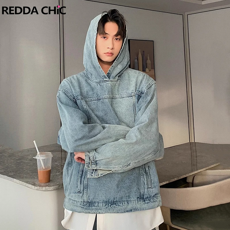 REDDACHiC Y2k Oversized Hoodies Stitch Denim Sweatshirts for Men Hooded Plain Casual Loose Long Sleeves Fall Pullover Streetwear
REDDACHiC Y2k Oversized Hoodies Stitch Denim Sweatshirts for Men Hooded Plain Casual Loose Long Sleeves Fall Pullover Streetwear