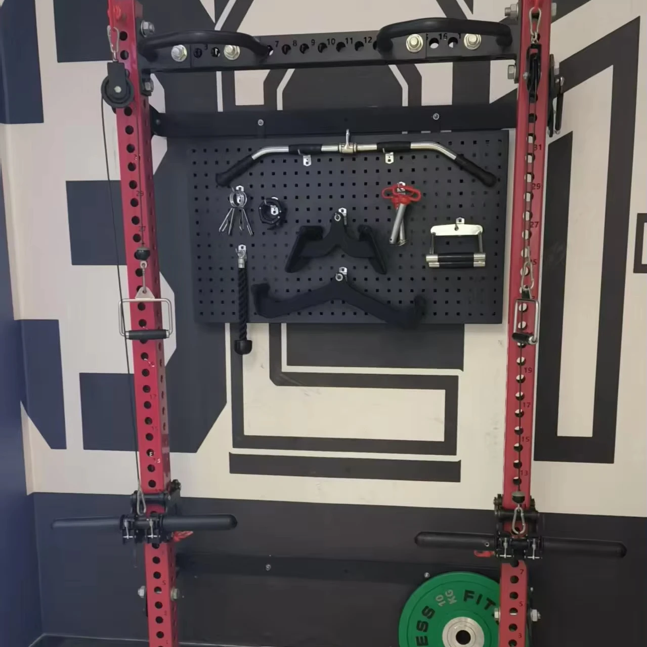 Multi-Function Steel Gym Fitness Equipment New Design Wall-Folding Squat Rack with Multi-Grip Bar for Gym and Home Use
Multi-Function Steel Gym Fitness Equipment New Design Wall-Folding Squat Rack with Multi-Grip Bar for Gym and Home Use