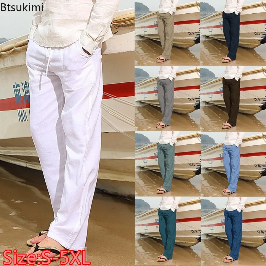 2024 Fashion New Men's Solid Cotton Linen Casual Trousers Breathable Loose Straight Pants Men Simple All-match Pants Oversized
2024 Fashion New Men's Solid Cotton Linen Casual Trousers Breathable Loose Straight Pants Men Simple All-match Pants Oversized