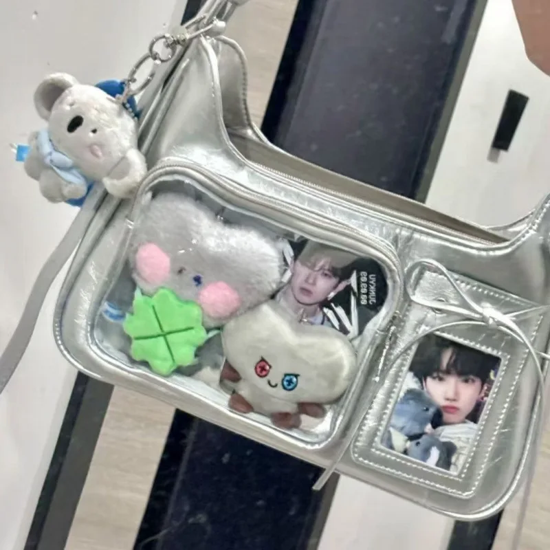 Y2K Harajuku Shoulder Bag Women Girls Transparent Ita Bag School Crossbody Bag Female Japanese Designer Preppy Handbag Purse
Y2K Harajuku Shoulder Bag Women Girls Transparent Ita Bag School Crossbody Bag Female Japanese Designer Preppy Handbag Purse