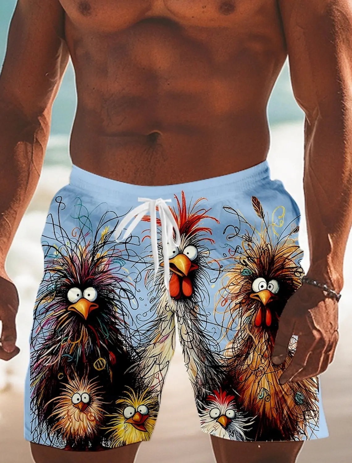 Men's Animal Chick Swimming Trunks Board Shorts Shorts Fashion Streetwear Drawstring Elastic Waist Designer Clothing Apparel
Men's Animal Chick Swimming Trunks Board Shorts Shorts Fashion Streetwear Drawstring Elastic Waist Designer Clothing Apparel