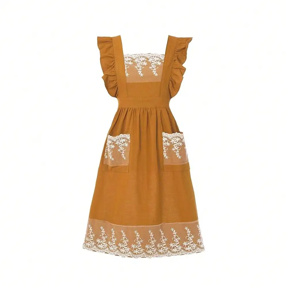 Vintage Aprons For Women With Pockets Cute Lace Ruffle Adjustable Apron For CooFKing Kitchen BaFKing Gardening
Vintage Aprons For Women With Pockets Cute Lace Ruffle Adjustable Apron For CooFKing Kitchen BaFKing Gardening