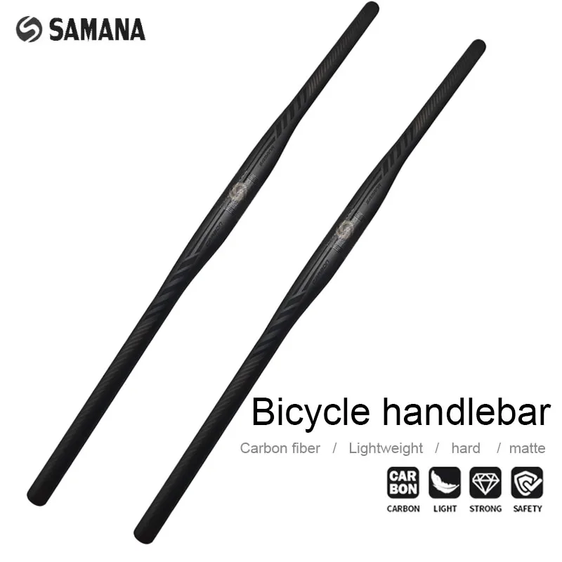 SAMANA Carbon Fiber Mountain Bike Handlebar Matte Flat Lift 31.8mm Diameter 600-800mm Length Bicycle Accessories
SAMANA Carbon Fiber Mountain Bike Handlebar Matte Flat Lift 31.8mm Diameter 600-800mm Length Bicycle Accessories