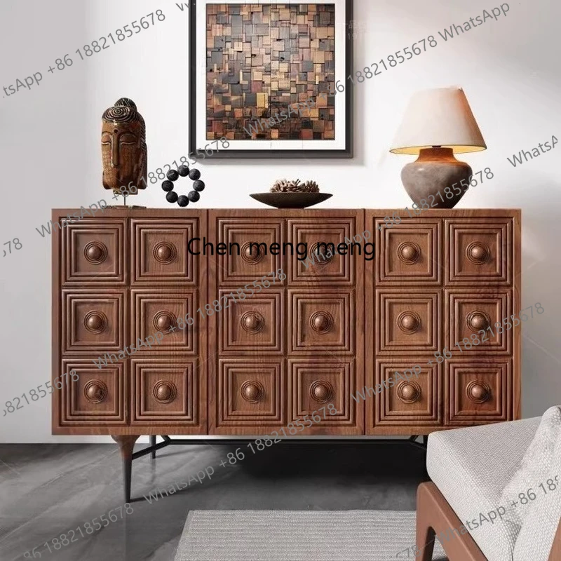 Solid wood entrance cabinet living room, wall decoration, retro foyer shoe cabinet
Solid wood entrance cabinet living room, wall decoration, retro foyer shoe cabinet