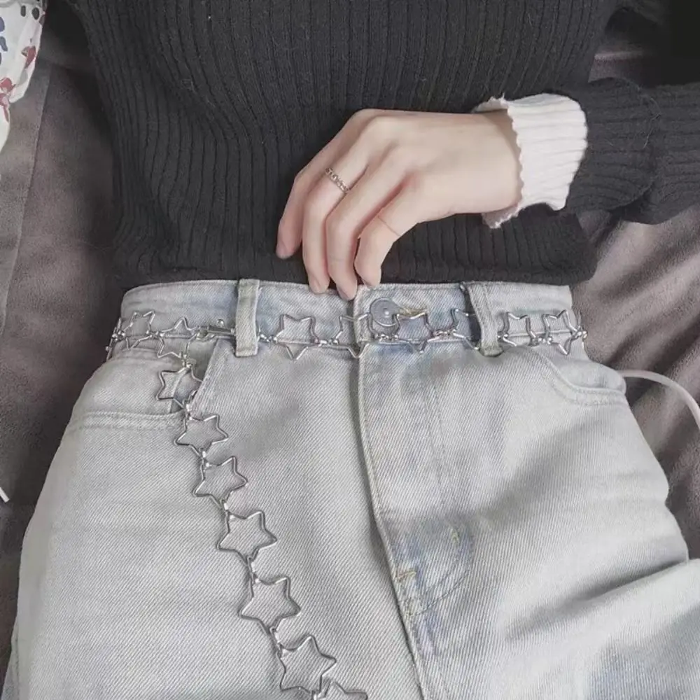Punk Style Metal Waist Belts Fashion Retro Decorative Clothing Accessories Dress Waist Chain Hollow Out Stars Chain Belt
Punk Style Metal Waist Belts Fashion Retro Decorative Clothing Accessories Dress Waist Chain Hollow Out Stars Chain Belt