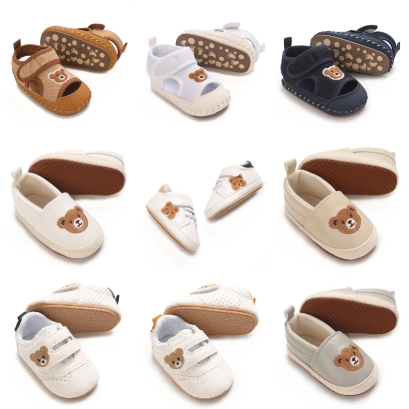 Spring and Autumn Cute Bear Pattern Sports Shoes 0-12 Months Baby Soft Bottom Non slip Sneaker
Spring and Autumn Cute Bear Pattern Sports Shoes 0-12 Months Baby Soft Bottom Non slip Sneaker