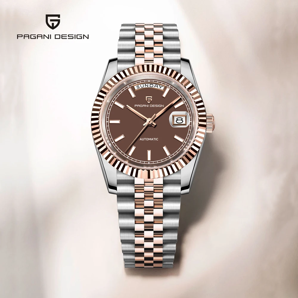2025 New PAGANI DESIGN DD36 Rose Gold Men's Mechanical Watches Luxury Automatic Watch For Men AR Sapphire Mirror Date Clock Gift 
2025 New PAGANI DESIGN DD36 Rose Gold Men's Mechanical Watches Luxury Automatic Watch For Men AR Sapphire Mirror Date Clock Gift