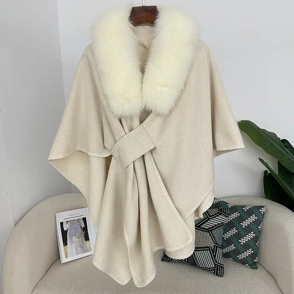OFTBUY Fashion Cloak Poncho Woolen Blend Jacket Women Spring Autumn Scarf Female Warm Shawl Designer Thickening Real Fur Coat
OFTBUY Fashion Cloak Poncho Woolen Blend Jacket Women Spring Autumn Scarf Female Warm Shawl Designer Thickening Real Fur Coat