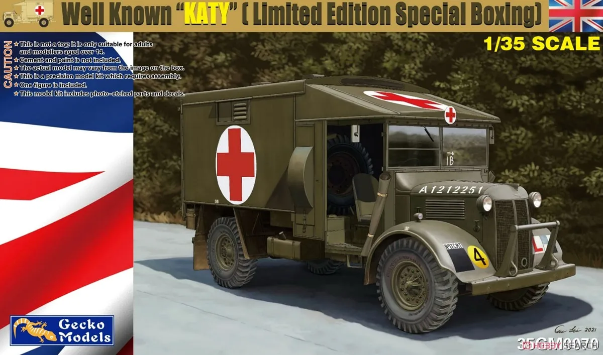 Gecko 35GM0070 1/35 Scale WWII Well Known `Katy` (Limited Edition Special Boxing) Model Kit
Gecko 35GM0070 1/35 Scale WWII Well Known `Katy` (Limited Edition Special Boxing) Model Kit