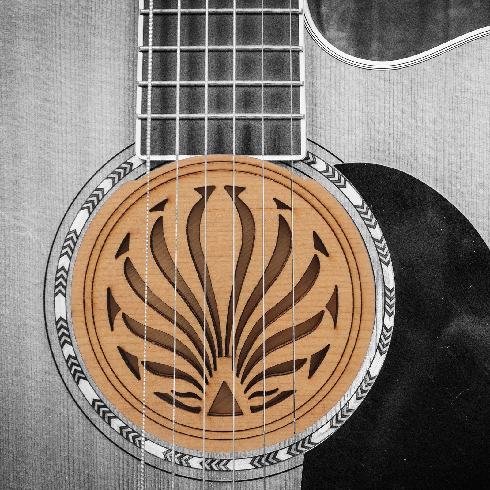 Sound Hole Cover for Acoustic Guitar Natural Wood Build Anti Feedback Solution Stylish Pattern Ideal Stage Use Guitar Cover
Sound Hole Cover for Acoustic Guitar Natural Wood Build Anti Feedback Solution Stylish Pattern Ideal Stage Use Guitar Cover