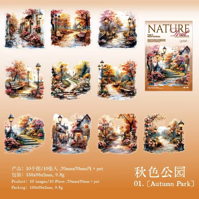 10pcs Stickers Nature Trail Landscaping Handbook DIY Material Decorative Stickers Supplies package Scrapbook cut 155*95mm
10pcs Stickers Nature Trail Landscaping Handbook DIY Material Decorative Stickers Supplies package Scrapbook cut 155*95mm