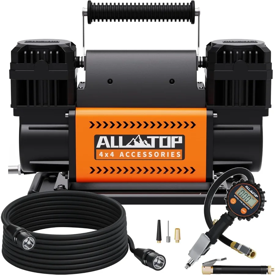 Dual Cylinder Air Compressor with Digital Pressure Gauge Tire Inflator Kit 12V Portable Inflator 12.35ft/Min Offroad Ai
Dual Cylinder Air Compressor with Digital Pressure Gauge Tire Inflator Kit 12V Portable Inflator 12.35ft/Min Offroad Ai