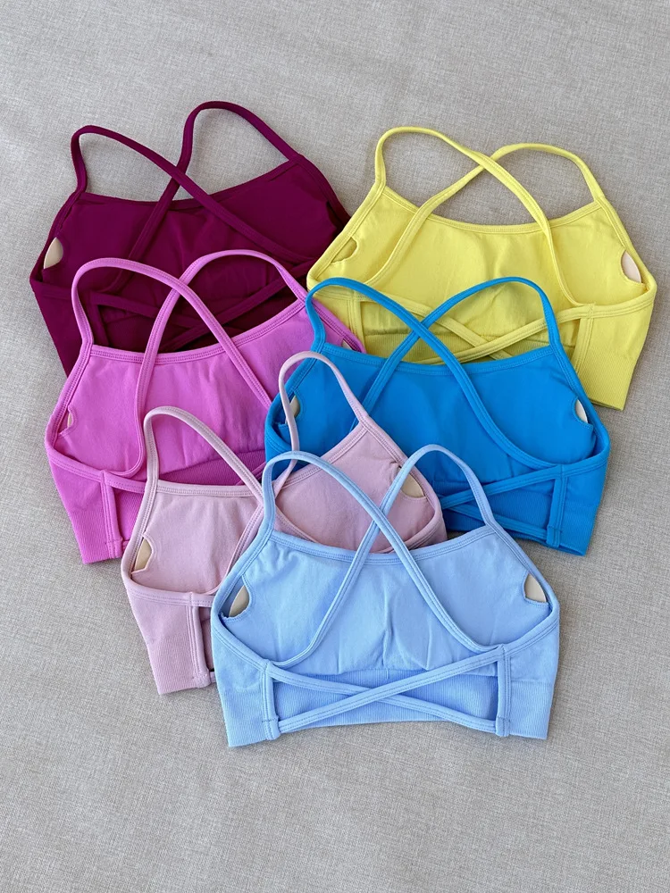 New Cross beauty back bra with high elasticity, fully stain-resistant nylon women's seamless yoga underwear for fitness training
New Cross beauty back bra with high elasticity, fully stain-resistant nylon women's seamless yoga underwear for fitness training