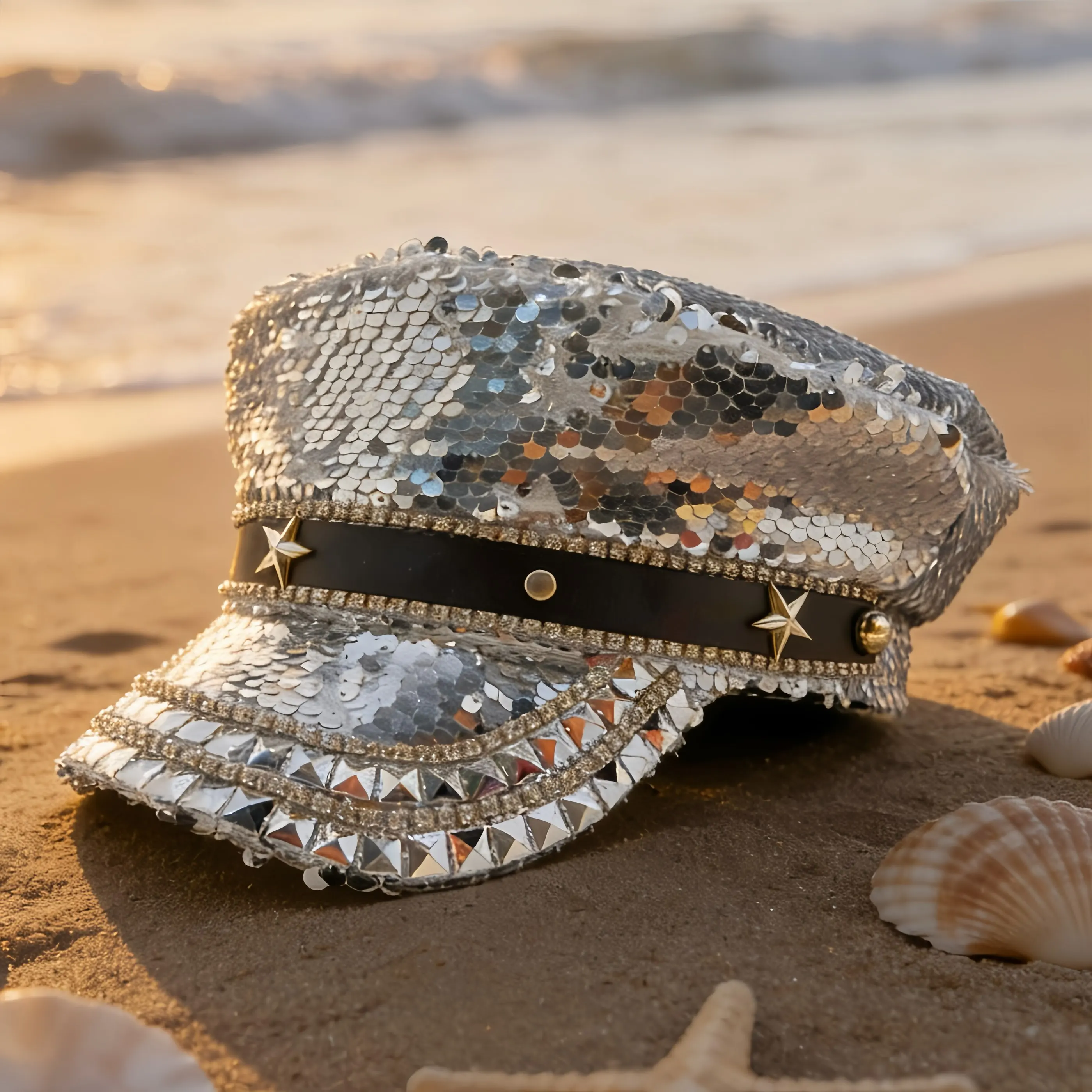 Steampunk Captain Hat Rhinestone for Music Festival, Halloween, Disco, Burning Man, Vintage Military Cap for Men & Women
Steampunk Captain Hat Rhinestone for Music Festival, Halloween, Disco, Burning Man, Vintage Military Cap for Men & Women