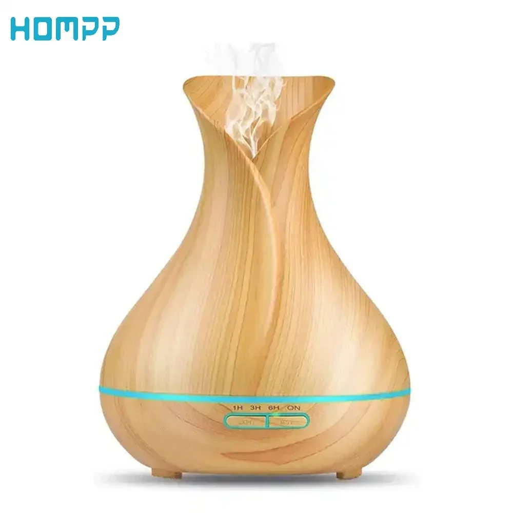 Air Humidifier 400ml Oil Aroma Diffuser Wood Grain LED Power-off Protection Night Light Timing 7 Colors Mist Sprayer for Spa
Air Humidifier 400ml Oil Aroma Diffuser Wood Grain LED Power-off Protection Night Light Timing 7 Colors Mist Sprayer for Spa