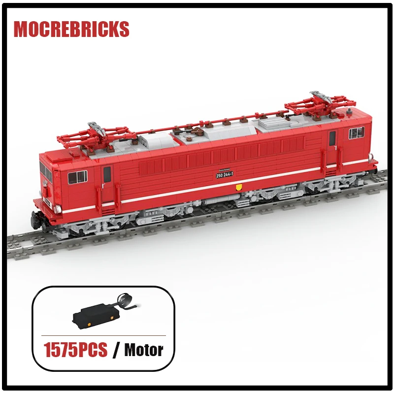 MOC Electric Locomotive BR250 Building Blocks City Transportation Vehicles Model Technology Bricks Children's Toys Xmas Gifts
MOC Electric Locomotive BR250 Building Blocks City Transportation Vehicles Model Technology Bricks Children's Toys Xmas Gifts