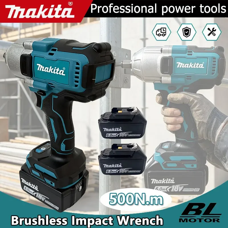Makita Professional Grade Brushless Cordless Impact Wrench 500 N.m Torque Automotive Tire Repair Tool,Racing Repair Tool
Makita Professional Grade Brushless Cordless Impact Wrench 500 N.m Torque Automotive Tire Repair Tool,Racing Repair Tool