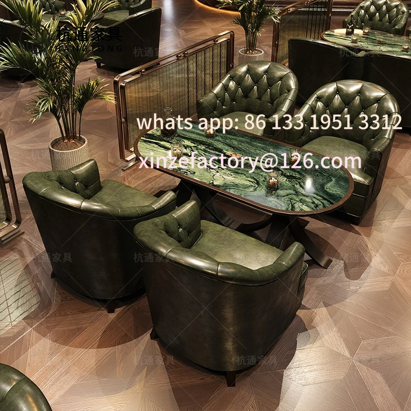 Customizable retro bistro coffee shop sofa combination solid wood dining table and chairs
Customizable retro bistro coffee shop sofa combination solid wood dining table and chairs