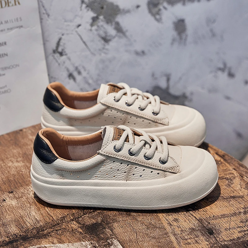 Women's Flat Shoes 2023 Spring Autumn Genuine Leather Casual Lace up Women Shoes Rubber Sole Non-Slip Ladies Handmade Shoe
Women's Flat Shoes 2023 Spring Autumn Genuine Leather Casual Lace up Women Shoes Rubber Sole Non-Slip Ladies Handmade Shoe