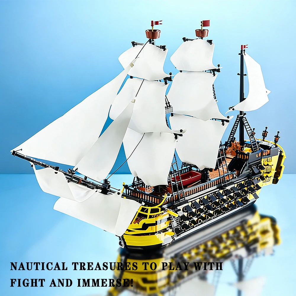 Pirate Ship Endeavor Ship Model Building Blocks Big Size Difficult Assembly Bricks Movie Model MOC Xmas Toys Gift For Room Decor
Pirate Ship Endeavor Ship Model Building Blocks Big Size Difficult Assembly Bricks Movie Model MOC Xmas Toys Gift For Room Decor