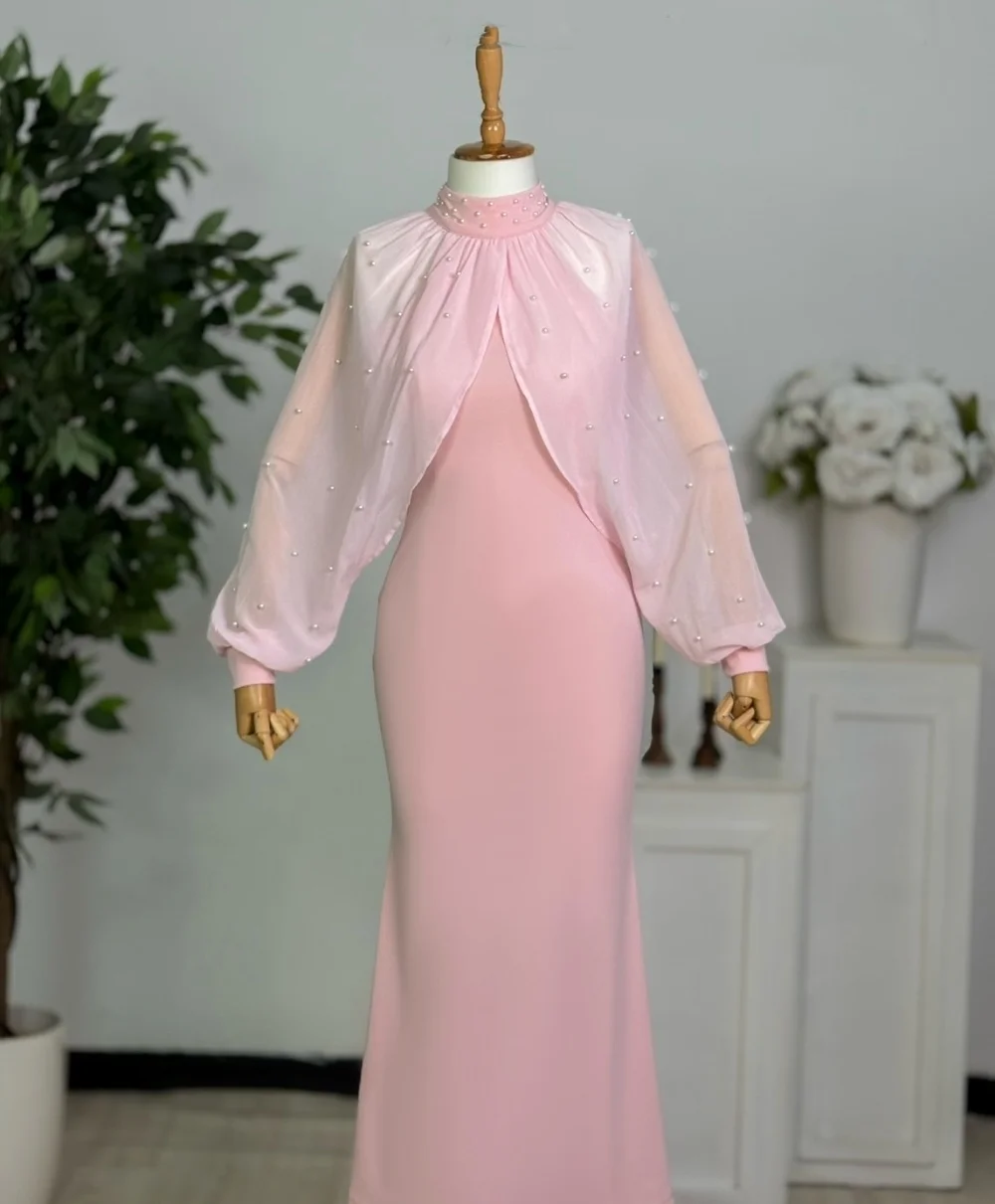 Индивидуальные длинные платья из джерси высокого качества с жемчужными складками и высоким воротником, на заказ, изысканная классика
Индивидуальные длинные платья из джерси высокого качества с жемчужными складками и высоким воротником, на заказ, изысканная классика