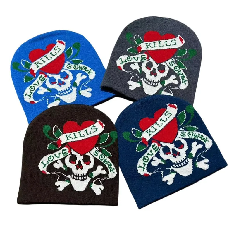 New Skull Jacquard Wool Hat Men Women's Creative Quirky Elastic Knitted Beanies Harajuku Hip-hop Warm Pullover Caps
New Skull Jacquard Wool Hat Men Women's Creative Quirky Elastic Knitted Beanies Harajuku Hip-hop Warm Pullover Caps