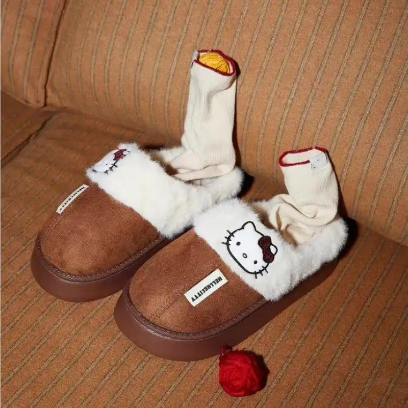 Anime Sanrio Hello Kitty Plush Slippers Y2K Women Cotton Slipper Cute Cartoon Warm Home Shoes Kawaii Outdoors Thick Soled Shoes
Anime Sanrio Hello Kitty Plush Slippers Y2K Women Cotton Slipper Cute Cartoon Warm Home Shoes Kawaii Outdoors Thick Soled Shoes