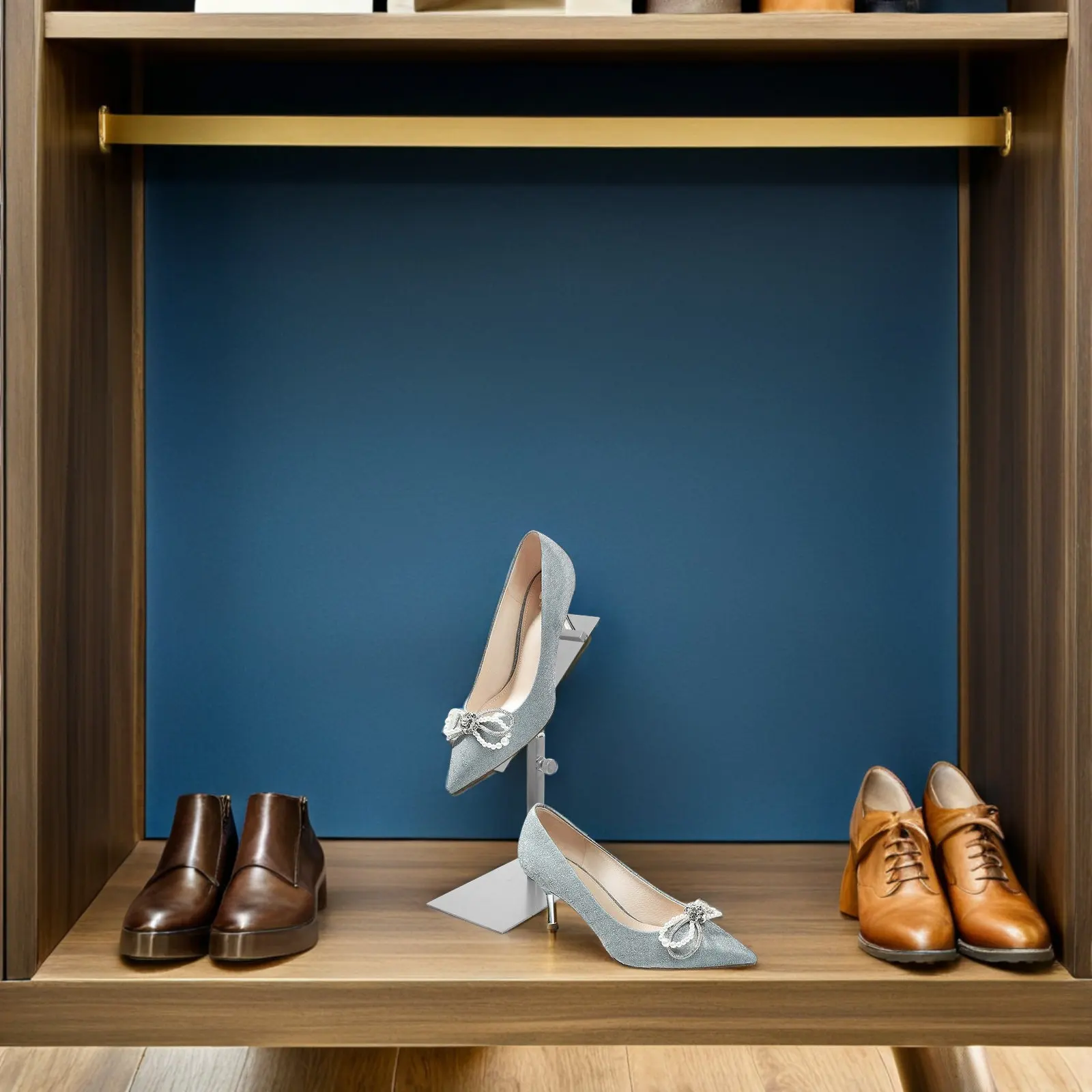 Stainless Steel Adjustable Shoe Display Rack Metal High Heel Stand Rack Commercial Retail Store Shoe Display Metal Shoes Holder,
Stainless Steel Adjustable Shoe Display Rack Metal High Heel Stand Rack Commercial Retail Store Shoe Display Metal Shoes Holder,