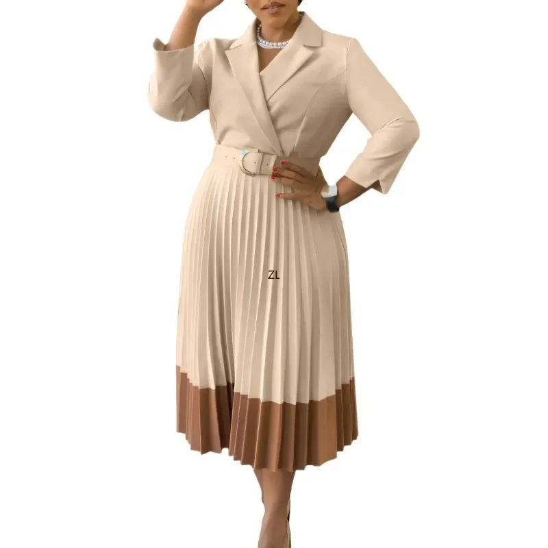 African Party Evening Dresses for Women Autumn Fashion African Long Sleeve V-neck Polyester Pleat Midi Dress African Clothing
African Party Evening Dresses for Women Autumn Fashion African Long Sleeve V-neck Polyester Pleat Midi Dress African Clothing