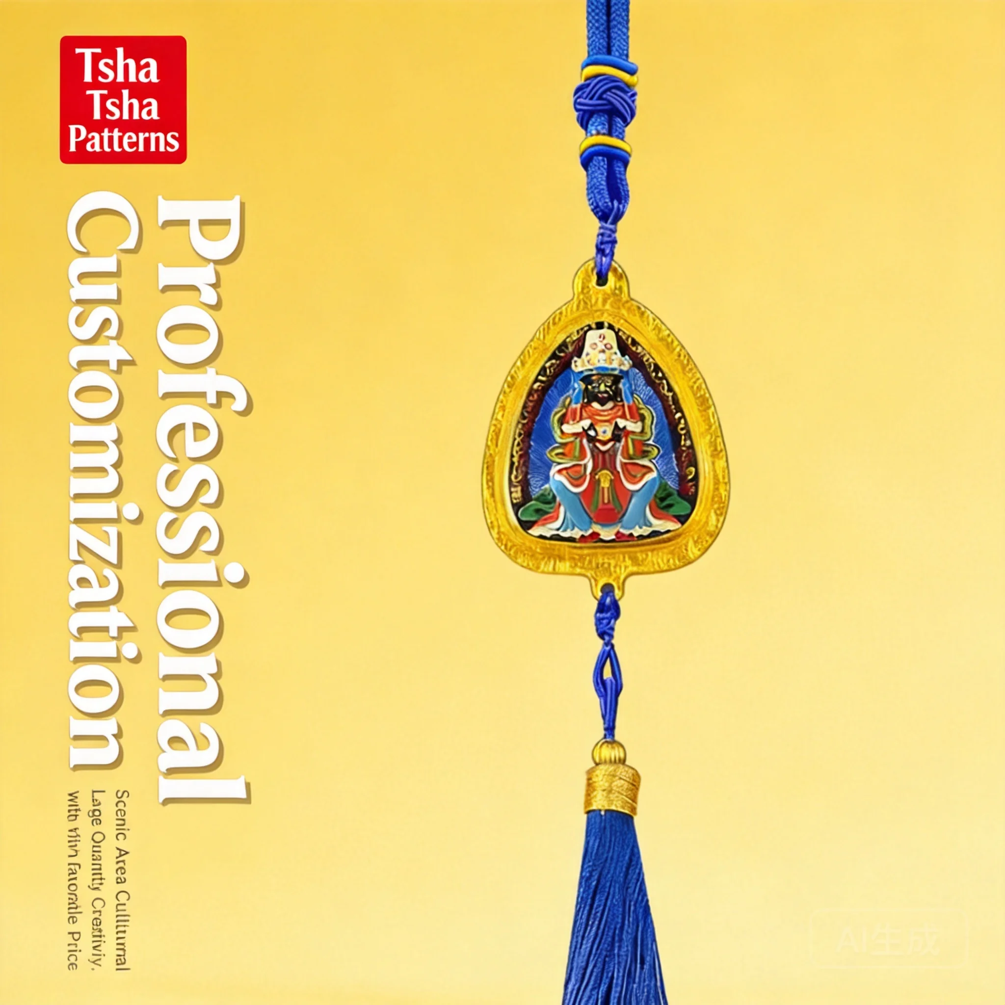 Chinese Style Hand Painted Tibetan Thangka Car Pendant Zakiram Yellow Jambhala Buddha Lucky Blessing Wealth Amulet Hanging Ornam
Chinese Style Hand Painted Tibetan Thangka Car Pendant Zakiram Yellow Jambhala Buddha Lucky Blessing Wealth Amulet Hanging Ornam