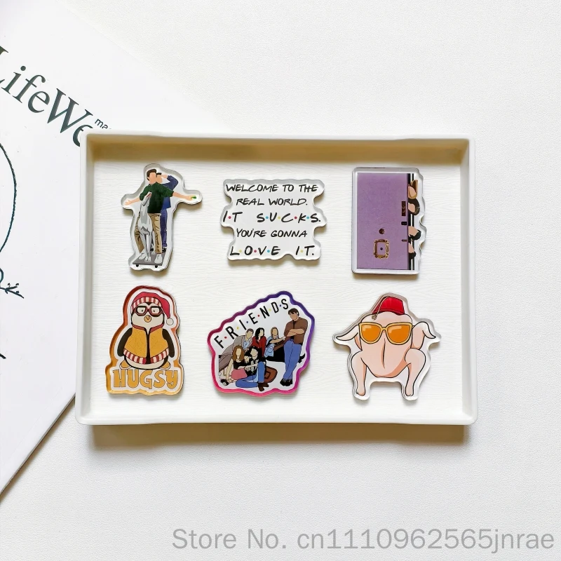 Friends Tv Show Transparent Acrylic Fridge Magnet Decorative Magnetic Sticker Home Decoration Tv Series Periphery Gift For Fans
Friends Tv Show Transparent Acrylic Fridge Magnet Decorative Magnetic Sticker Home Decoration Tv Series Periphery Gift For Fans