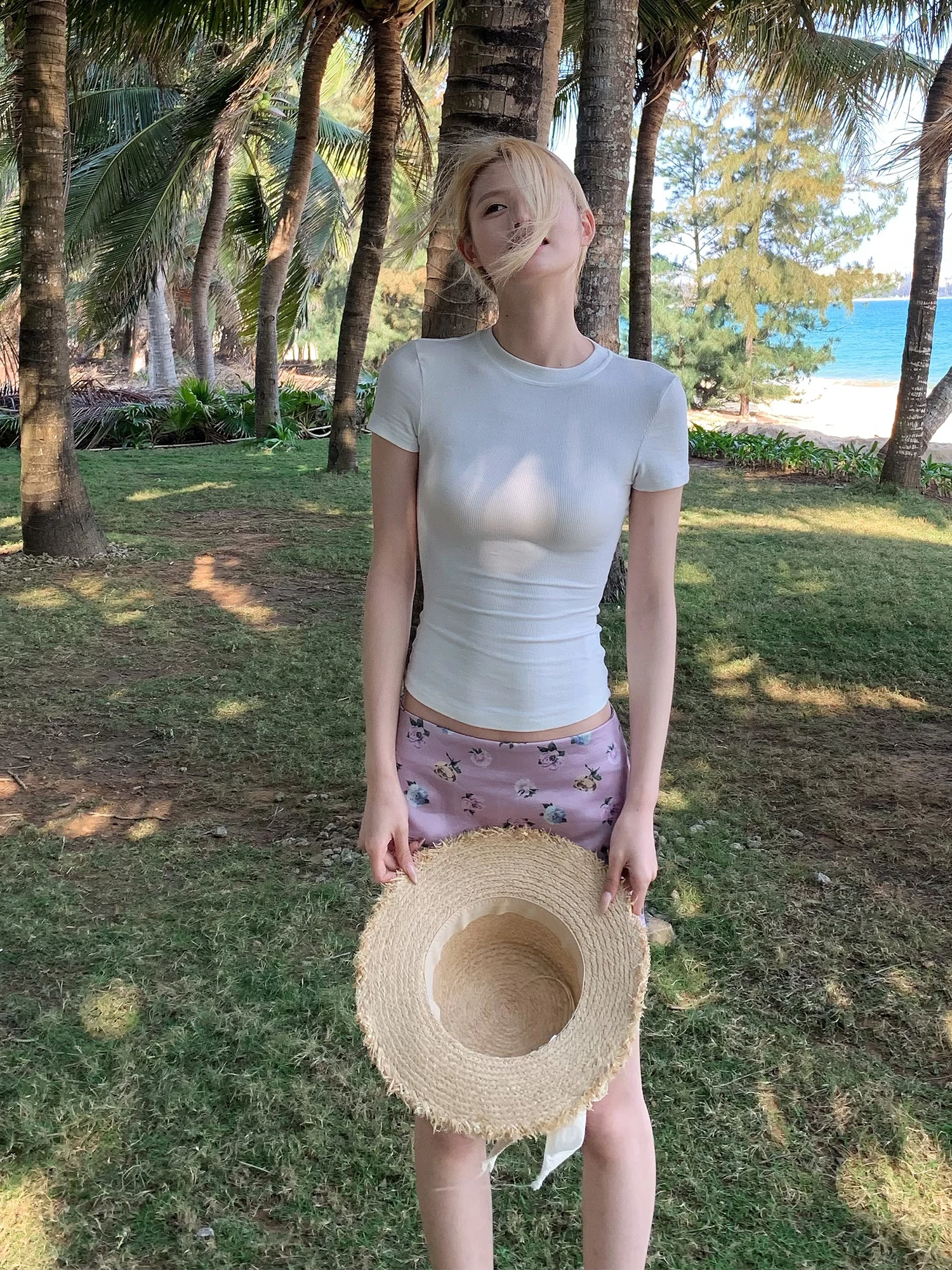 E7Q8 Beach Vacation Style Plant Print Bodycon Skirt Women Slimming Sweet Spicy Half-length Sleeve T-shirt
E7Q8 Beach Vacation Style Plant Print Bodycon Skirt Women Slimming Sweet Spicy Half-length Sleeve T-shirt