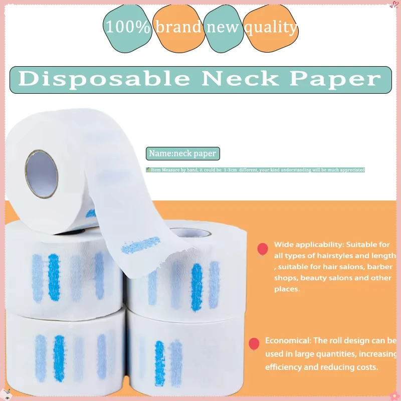 1/5Rolls Disposable Neck Paper Collar Haircut Cape Covering Neck Paper Roll Cutting Wrap Apron Salon Barber Accessory
1/5Rolls Disposable Neck Paper Collar Haircut Cape Covering Neck Paper Roll Cutting Wrap Apron Salon Barber Accessory