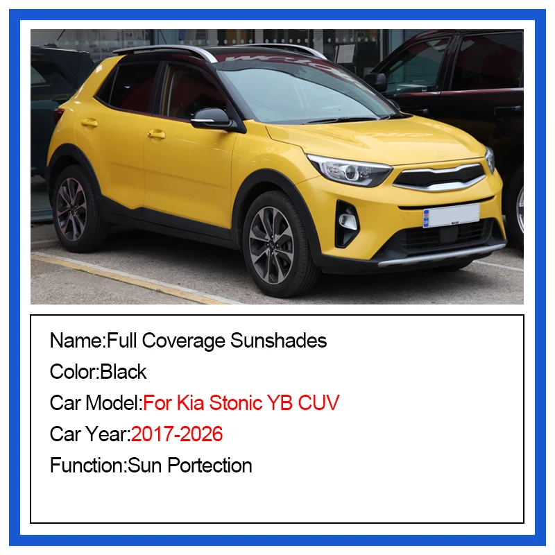 Mesh Magnetic Sunshades For Kia Stonic KX1 YB CUV 2017-2026 Auto Shade Heat Insulation UV Protection Sunshade Car Accessories
Mesh Magnetic Sunshades For Kia Stonic KX1 YB CUV 2017-2026 Auto Shade Heat Insulation UV Protection Sunshade Car Accessories