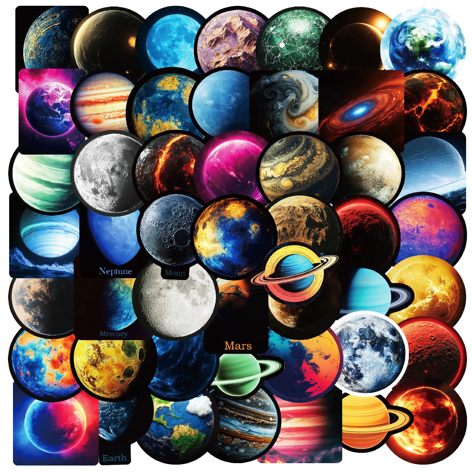 10/50PCS Planet Cartoon Stickers Space Graffiti Universe Decoration Star Decals Luggage Laptop Guitar Car Bike Skateboard Toys
10/50PCS Planet Cartoon Stickers Space Graffiti Universe Decoration Star Decals Luggage Laptop Guitar Car Bike Skateboard Toys